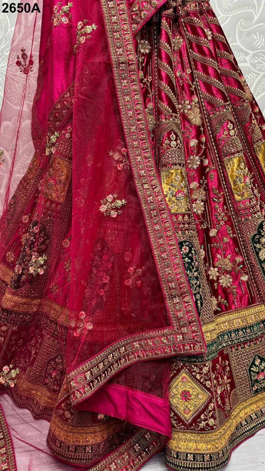 2650 A and B by Anjani Art Heavy Velvet Bridal Wear Lehenga Choli Wholesale Shop In Surat